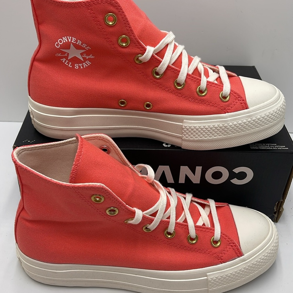 Converse WMNS CTAS LIFT HI
WATERMELON SLUSHY/EGRET WHITE A09914F
Platforms Snkrs - Picture 4 of 16
